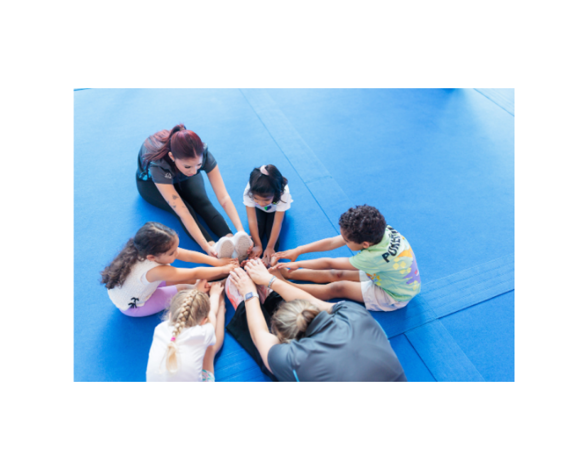 Children doing recreational gymnastics