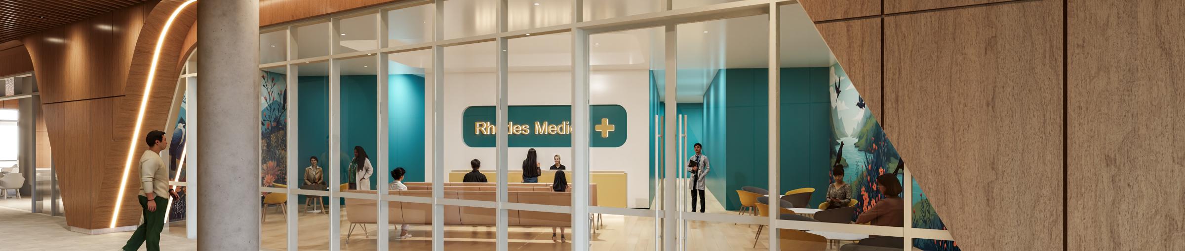 Artist's impression of allied health tenancy