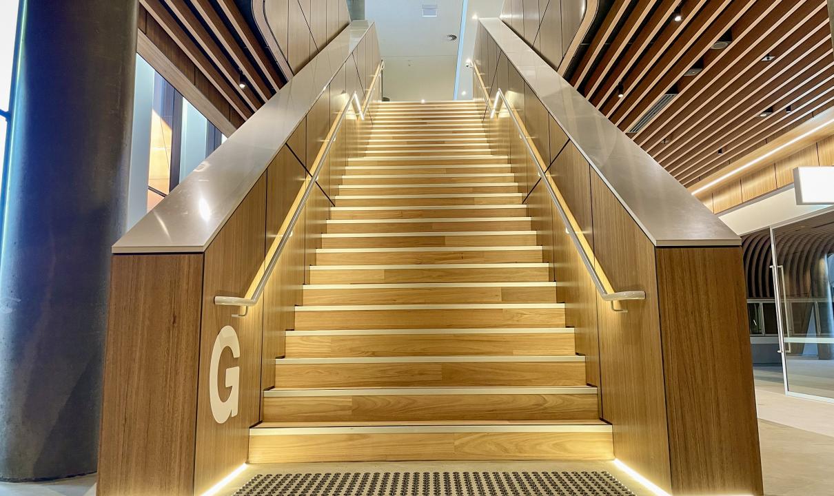 Illuminated staircase