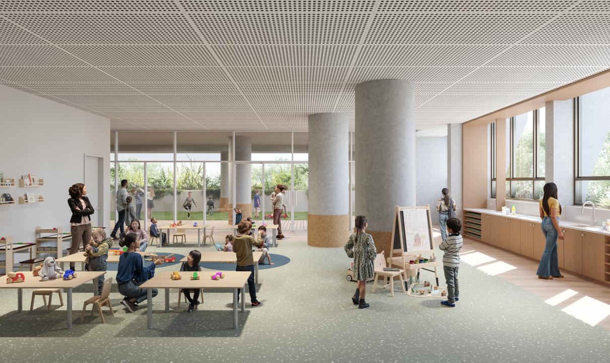 Artists' impression of childcare facility