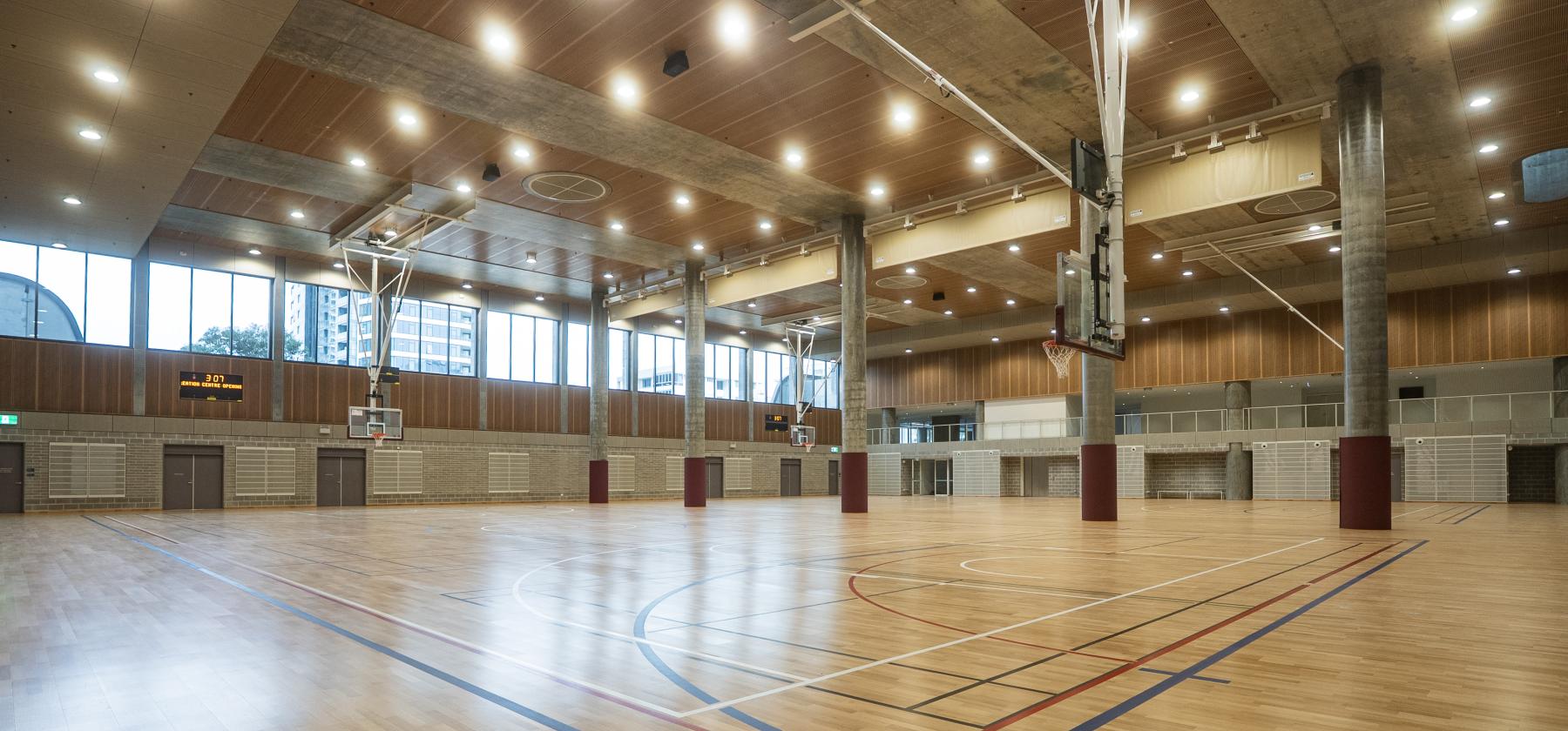 Indoor sports courts