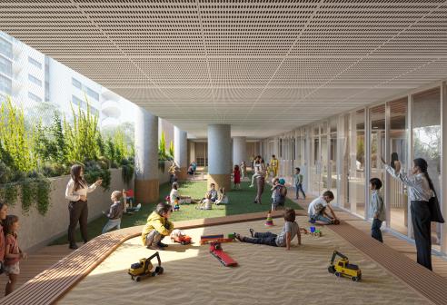 Artist's impression of early learning centre