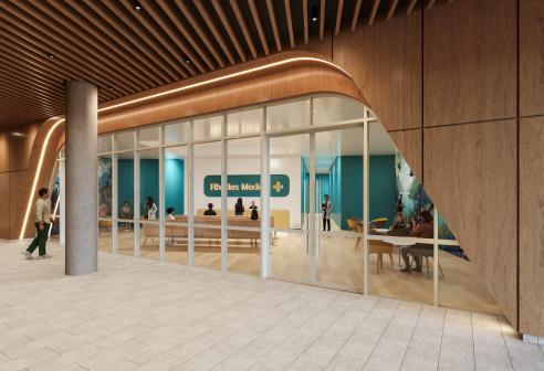 Artist's impression of allied health tenancy
